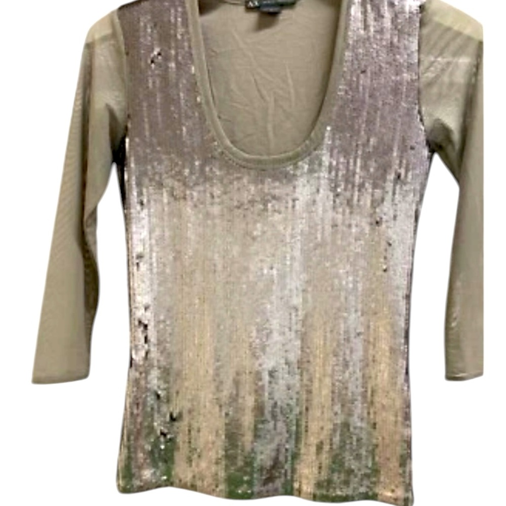 Armani exchange sequin top